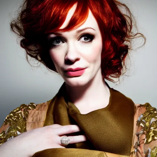 Prompt: Christina Hendricks by John persons,