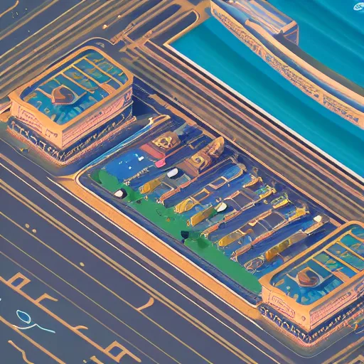 Prompt: isometric webdesign icon for casino desert oasis, las vegas, 3d render, high details, cinematic, by Artgerm, tooth wu, dan mumford, beeple, wlop, rossdraws, James Jean, Andrei Riabovitchev, Marc Simonetti, yoshitaka Amano, Artstation