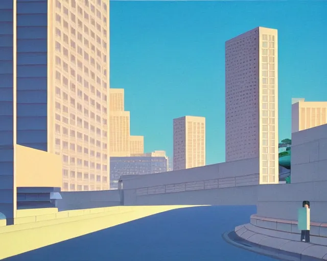 Prompt: a painting by Hiroshi Nagai