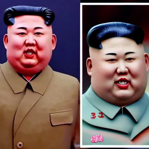 Prompt: A melting Claymation Kim Jong Un