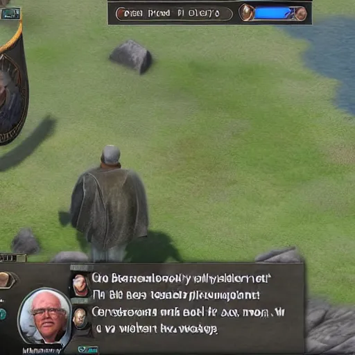 prompthunt: joe biden as a runescape character fighting goblins