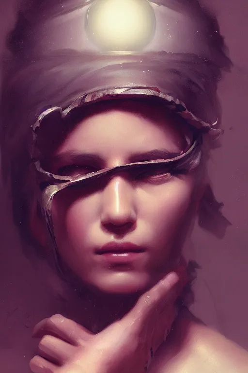 Image similar to a fancy portrait of a blindfolded women by greg rutkowski, sung choi, mitchell mohrhauser, maciej kuciara, johnson ting, maxim verehin, peter konig, 8 k photorealistic, cinematic lighting, hd, high details, dramatic, atmosphereric, trending on artstation