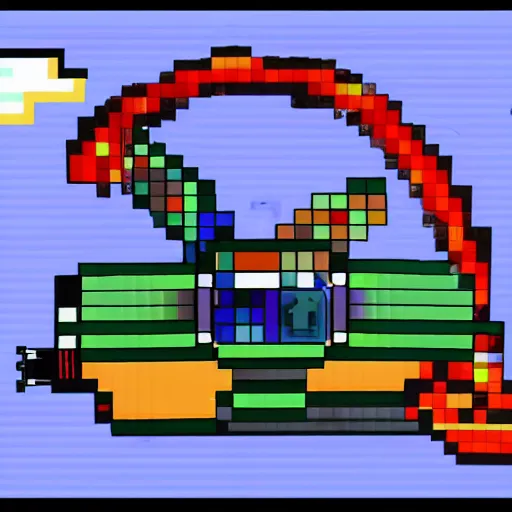 Prompt: 8 bit spaceship