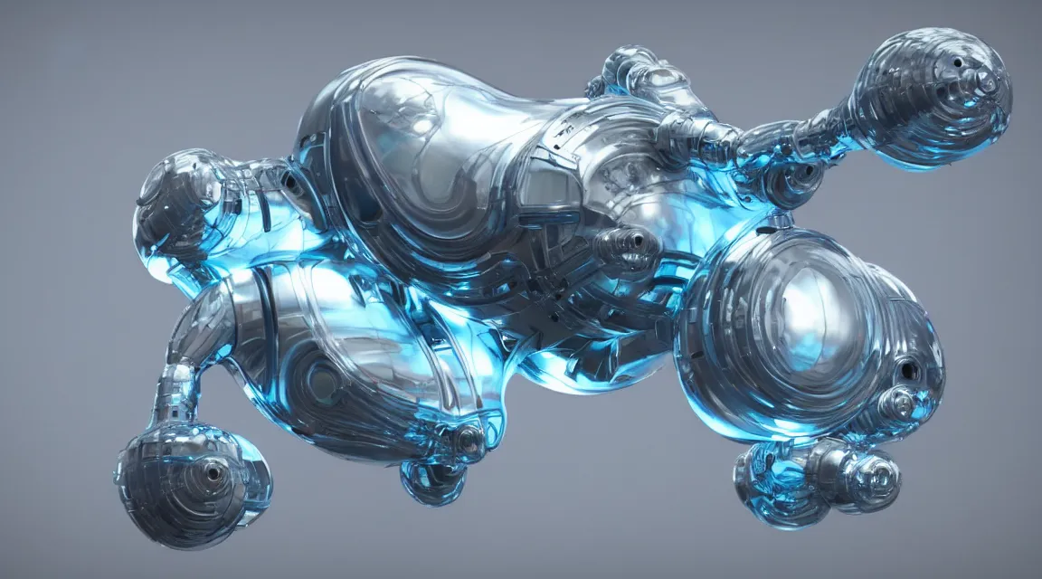 Prompt: beautiful singular futuristic iridescent nanomachine floating in a vacuum, microscopic, stunning photo real concept art, cinematic, clean, realistic, from algorithmic design by Steve Skroce and Moebius, for James Cameron and Weta workshop, 3d sculpt, 3d high poly render with octane, realistic textures, subtle depth of field, Zeiss lenses, 8k post-processing, manicured, Fuji LUT, smooth, ultradetailed