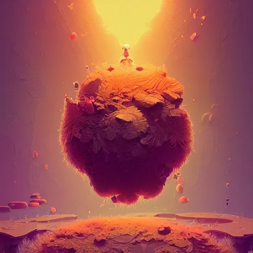 Image similar to fluffy, cute, fractal:: by beeple and James Gilleard and Justin Gerard :: ornate, dynamic, particulate, intricate, elegant, highly detailed, centered, artstation, smooth, sharp focus, octane render, 3d