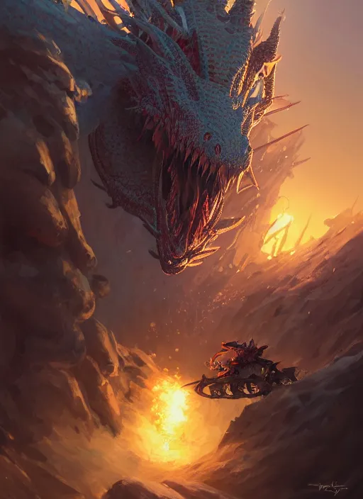 Image similar to highly detailed portrait of a knight tank fighting a red dragon, raytracing, fantasy art by by simon bisley, loish, rhads, ferdinand knab, makoto shinkai and lois van baarle, ilya kuvshinov, rossdraws, tom bagshaw, global illumination, radiant light, detailed and intricate environment