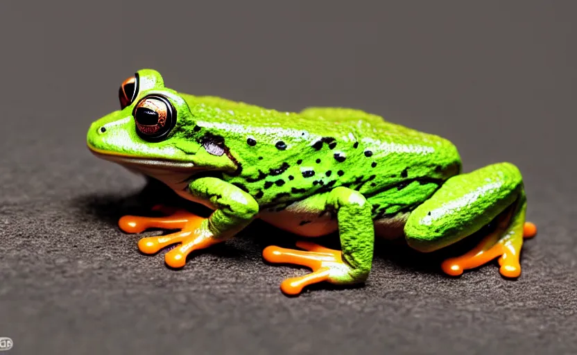 Prompt: cute frog wearing supreme streetware, highly detailed, extremely high quality, hd, 4 k, 8 k, professional photographer, 4 0 mp, lifelike, top - rated, award winning, cinematic, realistic, detailed lighting, detailed shadows, sharp, no blur, edited, corrected, trending