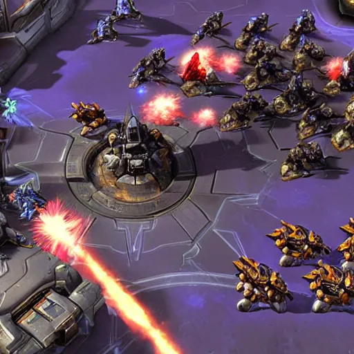 Prompt: a screenshot from a starcraft 2 expansion
