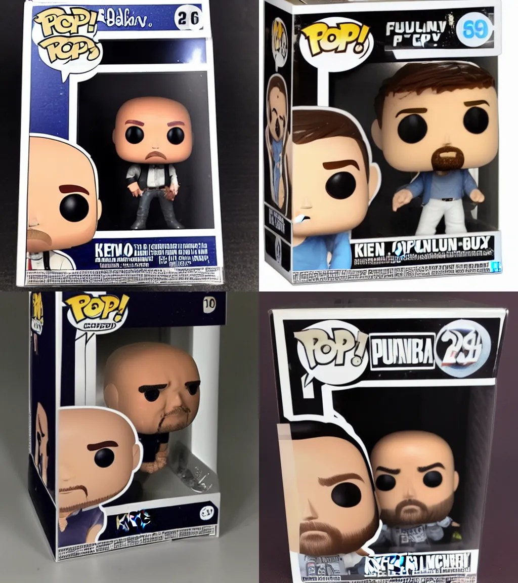 Prompt: kevin o leary funko pop still sealed in box, ebay listing