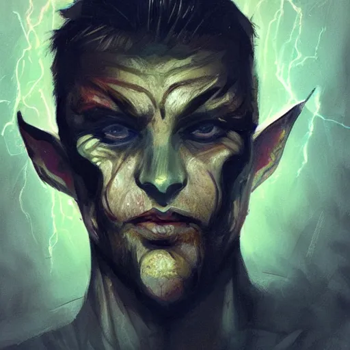 Image similar to Face Head Eyes Lips Mouth Nose Eyelids Irises Pupils Cat Man Man Cat Catman standing lightning bolt ironclad dreadknight ismail inceoglu serge tsvelykh nekro grzegorz rutkowski by greg rutkowski gregor rutkowski anato finnstark anato finnstark anao finnstarky inkpen marker Alejandro Mirabal Aleksi Briclot Alessandra Pisano Alexander Mokhov