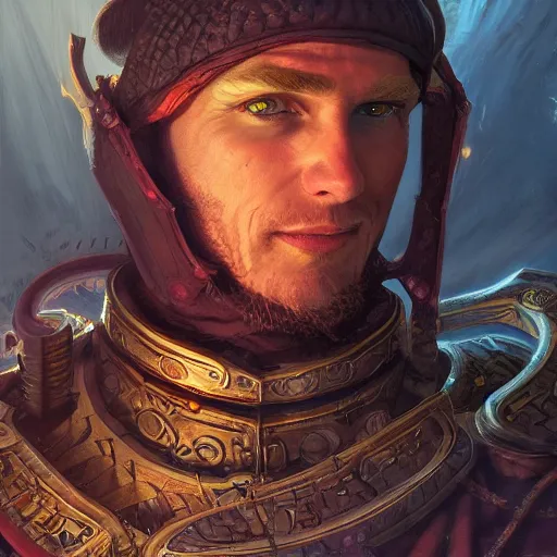 Prompt: Linus Tech Tips as a fantasy D&D character, portrait art by Donato Giancola and James Gurney, digital art, trending on artstation