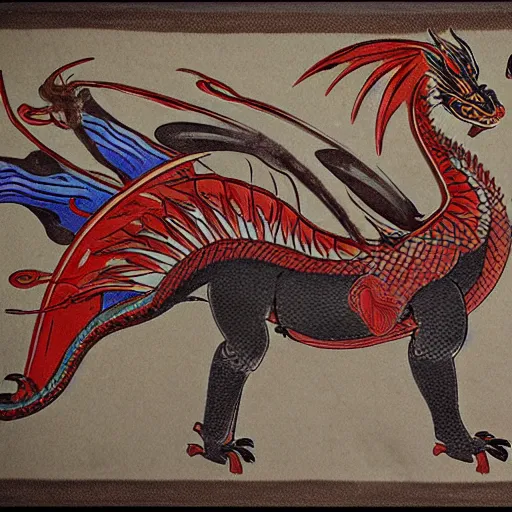 Image similar to edo style dragon