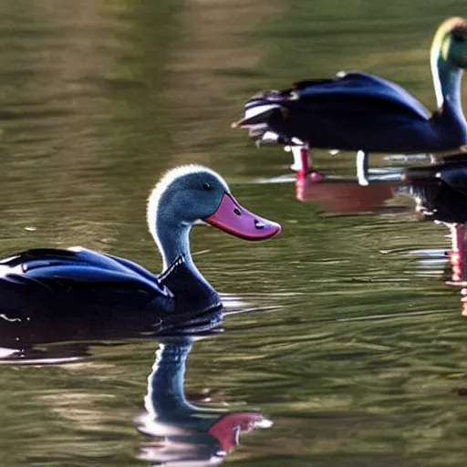 Image similar to vampire ducks