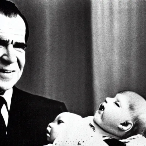 Image similar to richard nixon as a baby