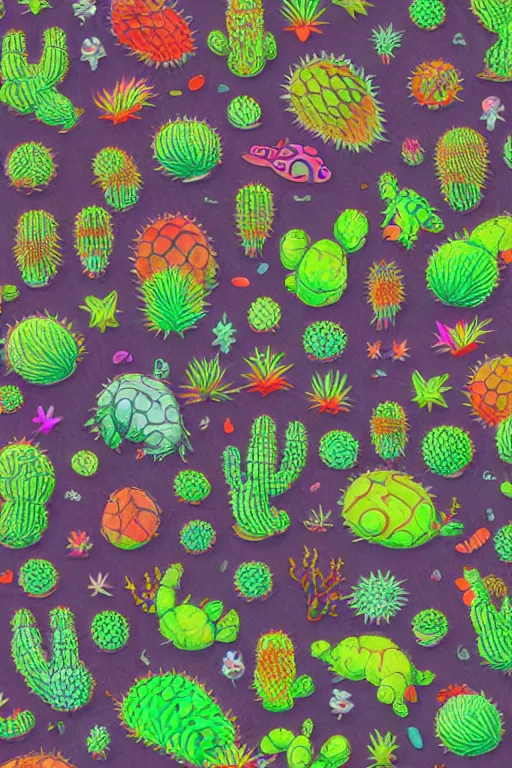 Image similar to creature sushi roots cactus elemental flush of force nature micro world fluo light deepdream