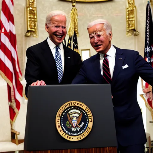 Prompt: pepe love Biden