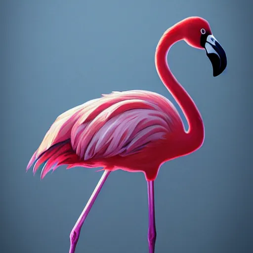 Image similar to a magnificent flamingo wearing a police hat. By Makoto Shinkai, Stanley Artgerm Lau, WLOP, Rossdraws, James Jean, Andrei Riabovitchev, Marc Simonetti, krenz cushart, Sakimichan, trending on ArtStation, digital art.