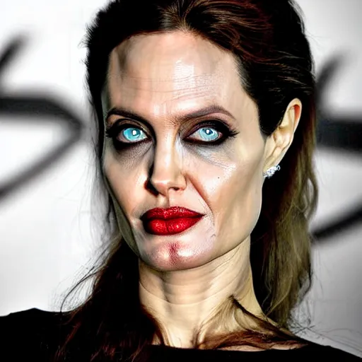 Image similar to zombie ( angelina jolie )