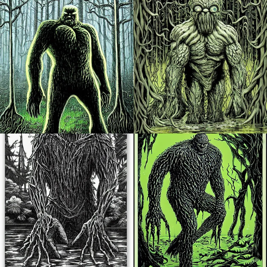 Prompt: The Swamp Thing by phlegm