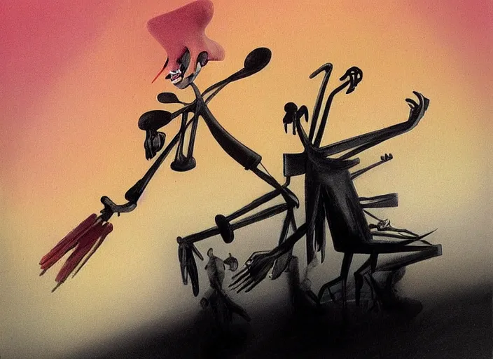 Prompt: a man with nail like hair 4 1 6 0 by yves tanguy, trending on artstation