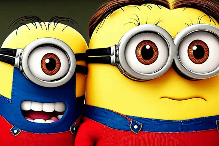 Image similar to Minion with downs syndrome