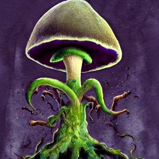 Prompt: Mushroom demon