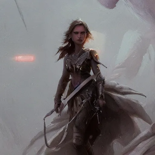 Image similar to a highly detailed epic cinematic concept art CG render digital painting artwork: Natalie Portman. By Greg Rutkowski, Ilya Kuvshinov, WLOP, Stanley Artgerm Lau, Ruan Jia and Fenghua Zhong, trending on ArtStation, subtle muted cinematic colors, made in Maya, Blender and Photoshop, octane render, excellent composition, cinematic atmosphere, dynamic dramatic cinematic lighting, precise correct anatomy, aesthetic, very inspirational, arthouse