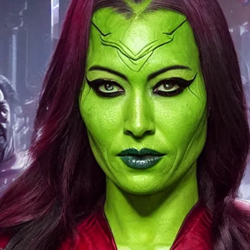 Image similar to Wendy James as Gamora