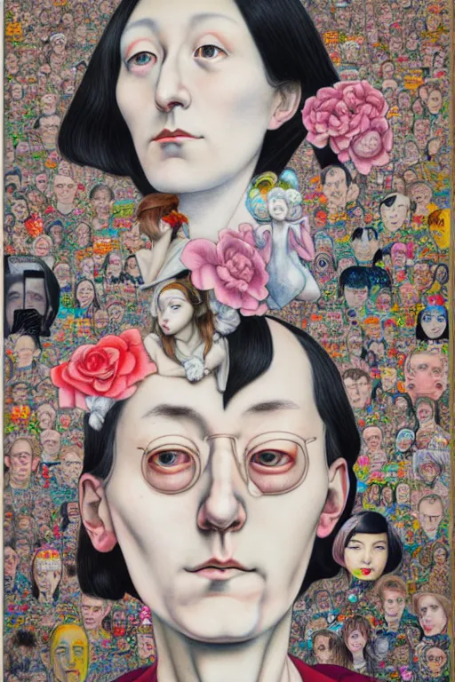 Prompt: full view, from a distance, of marcel duchamp, style of yoshii chie and hikari shimoda and martine johanna, highly detailed