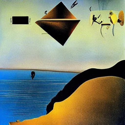 Image similar to technology, painting by Salvador Dali