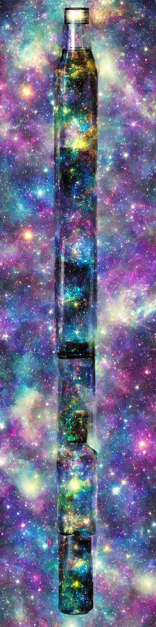 Image similar to Galaxy in a bottle