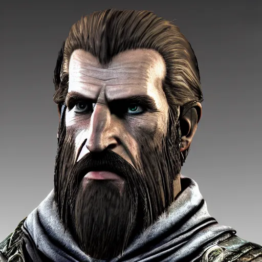 Image similar to 1940s photo of ulfric stormcloak , real, high definition, 8k