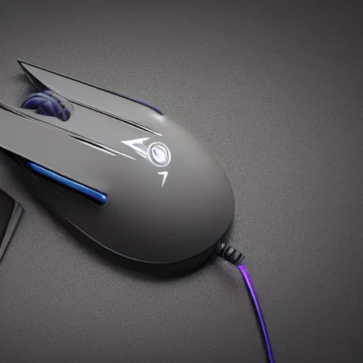 Image similar to cyberpunk style computer mouse, product photo, ultra detail, octane render