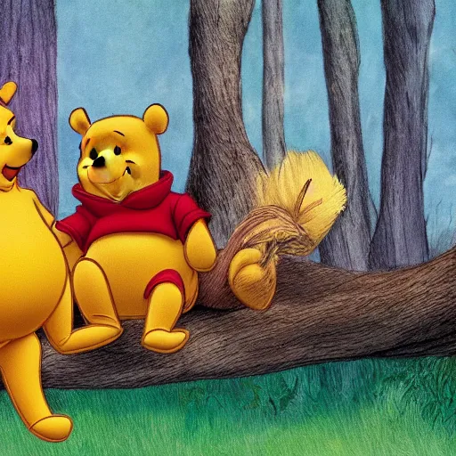 Prompt: winnie the pooh in voyager