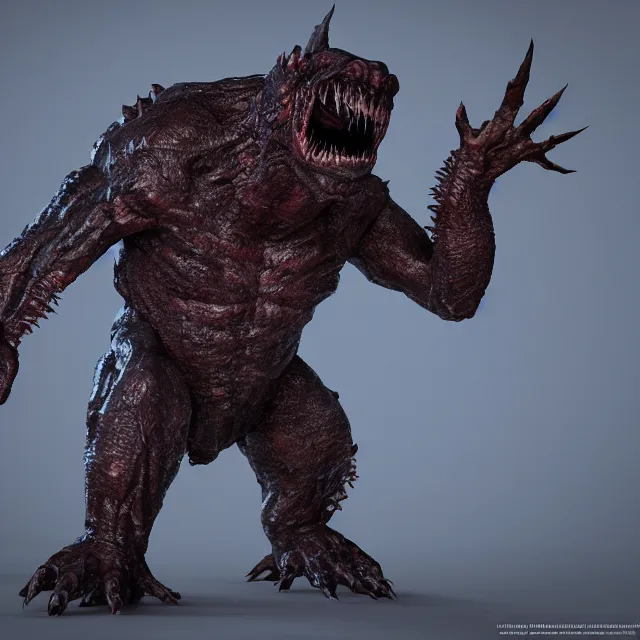 Image similar to ultra realistic monster designed by balenciaga, dark cinematic, volumetric, realistic, 3 d render, cinematic lighting, ray tracing, cinematic, unreal engine 5, unreal engine render, octane render, hd, photorealism, hyper realistic, photo, 8 k