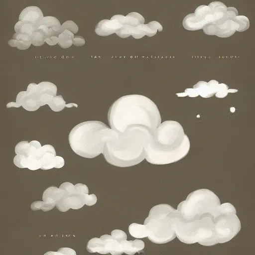 Image similar to box full of clouds, Trending on Artstation, Hiroaki Tsutsumi style