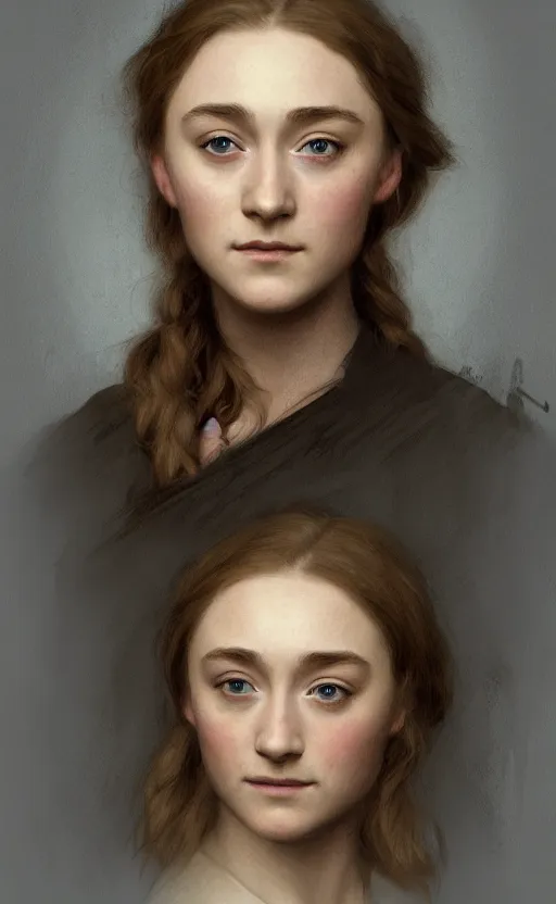 Prompt: Saoirse Ronan, traditional corsican, intricate, highly detailed, slice of life, artstation, illustration, jurgens, rutkowski, bouguereau