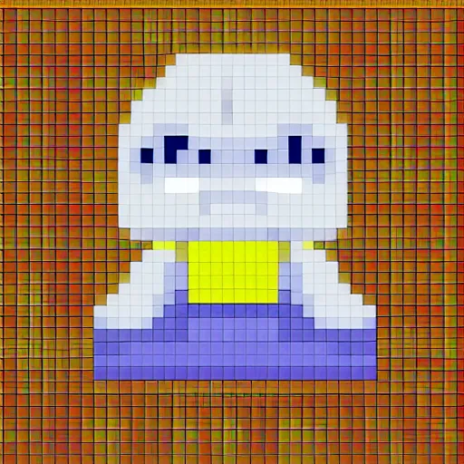 Image similar to pixel art avatar of a little buddha