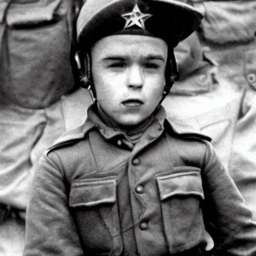 Prompt: Wee Man as an American soldier on D Day, epic, WWII, 1940s photo, cinematic, highly detailed, gritty, combat, sharp focus, closeup