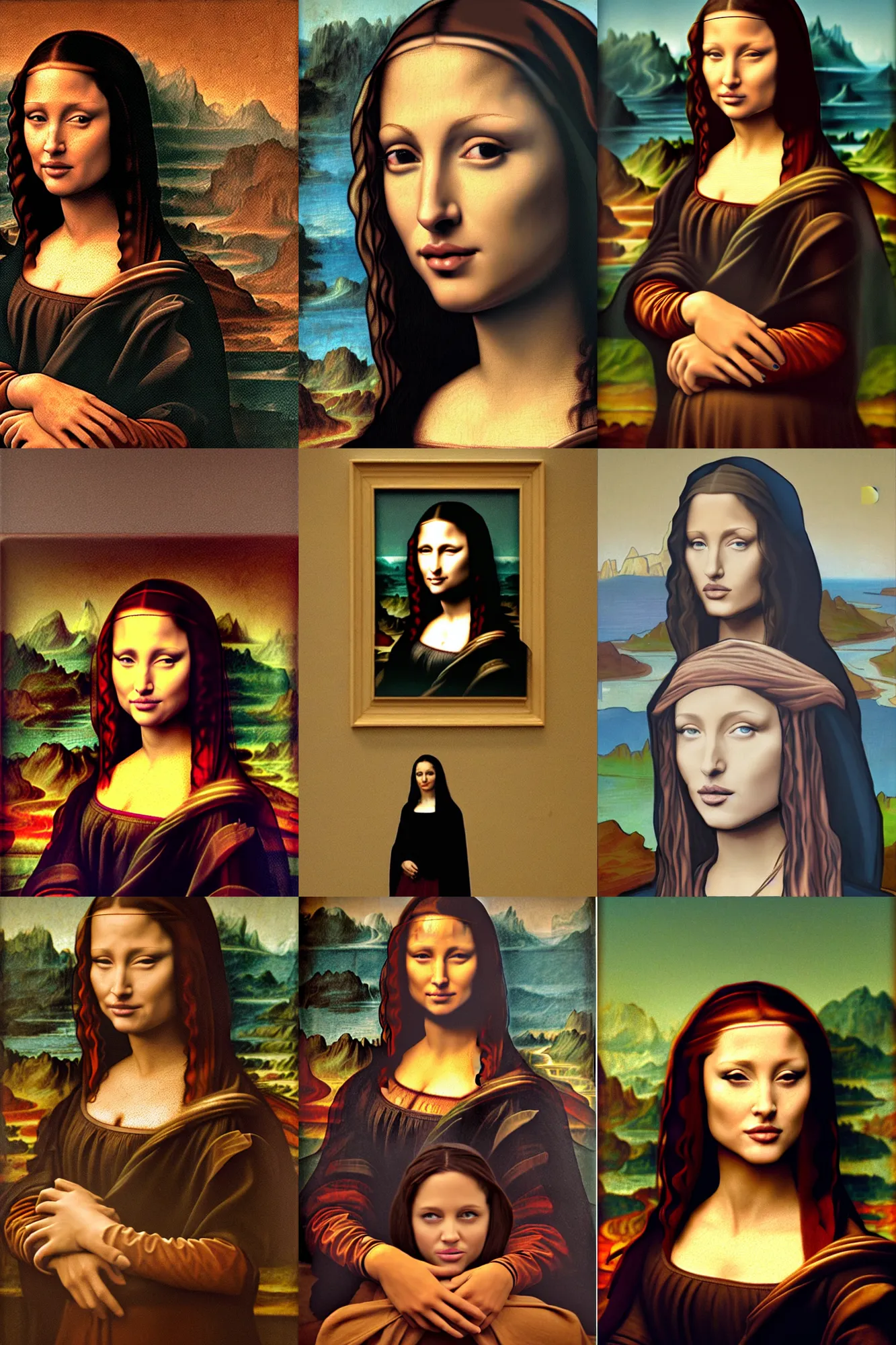 Prompt: Angeline Jolie as Mona Lisa