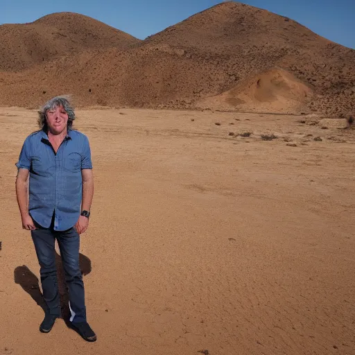 Image similar to james may on a trip to mecca, 4 k image