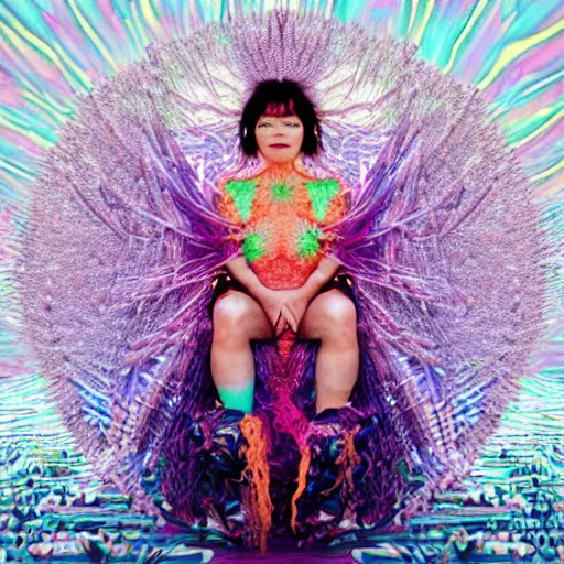 Image similar to bjork album cover