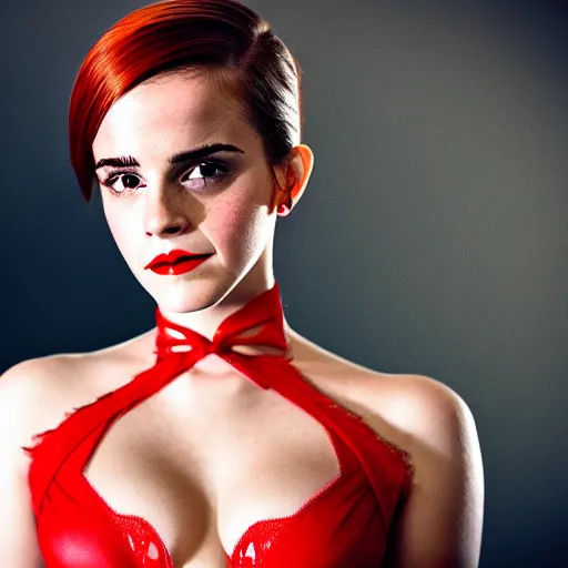 Image similar to Emma Watson as Jessica Rabbit, (EOS 5DS R, f/8, modelsociety, symmetric balance)