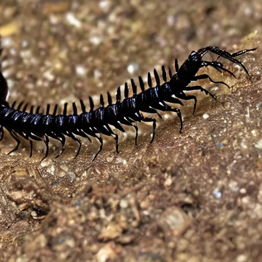 Prompt: undiscovered species of centipede
