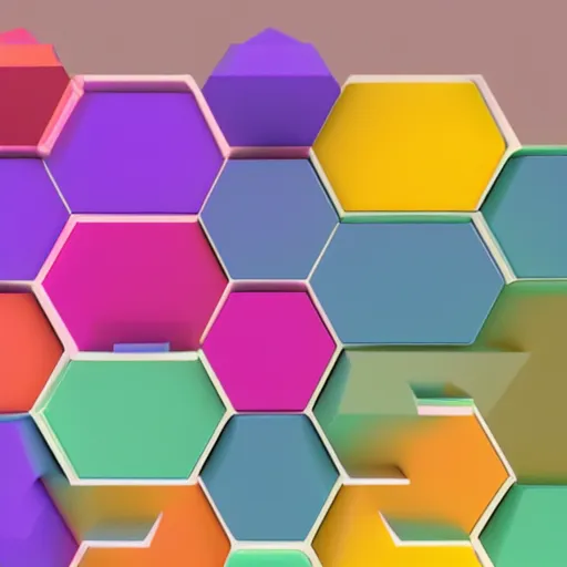 Prompt: hexagonal-color-organization-system-by-hue-chroma-tint-tone-and-shade, 3D- color-space-visualization