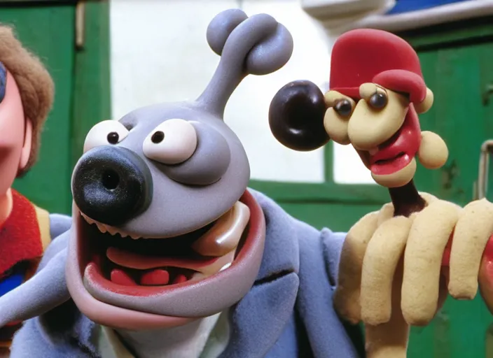 Prompt: gromit in wallace and gromit