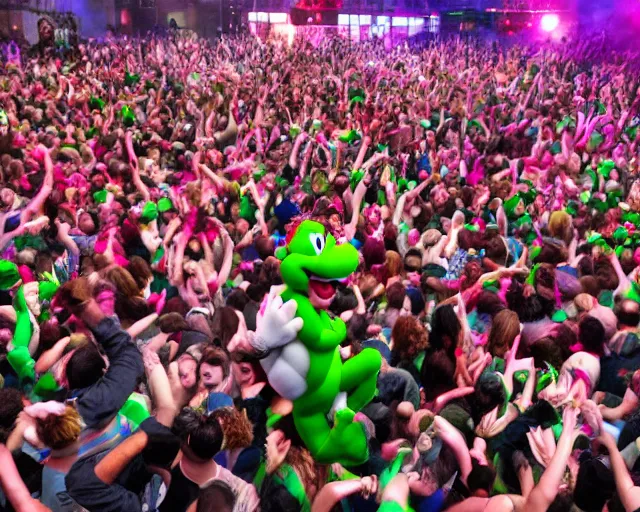 Image similar to yoshi mosh pit