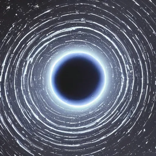 Image similar to a galactic disk - like vortex of metal debris from space stations and other space objects in black, starless space, view from afar