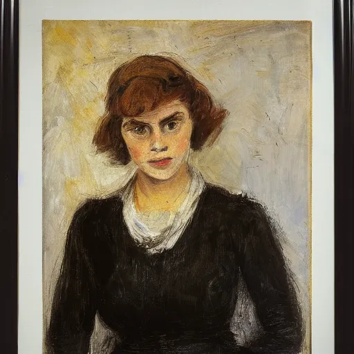 Prompt: photo of young woman by max liebermann