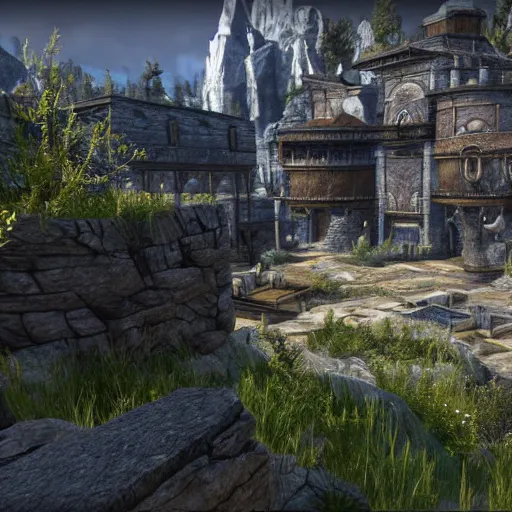 Image similar to Screenshot from the Elder Scrolls 6, Unreal Engine 5, high detail